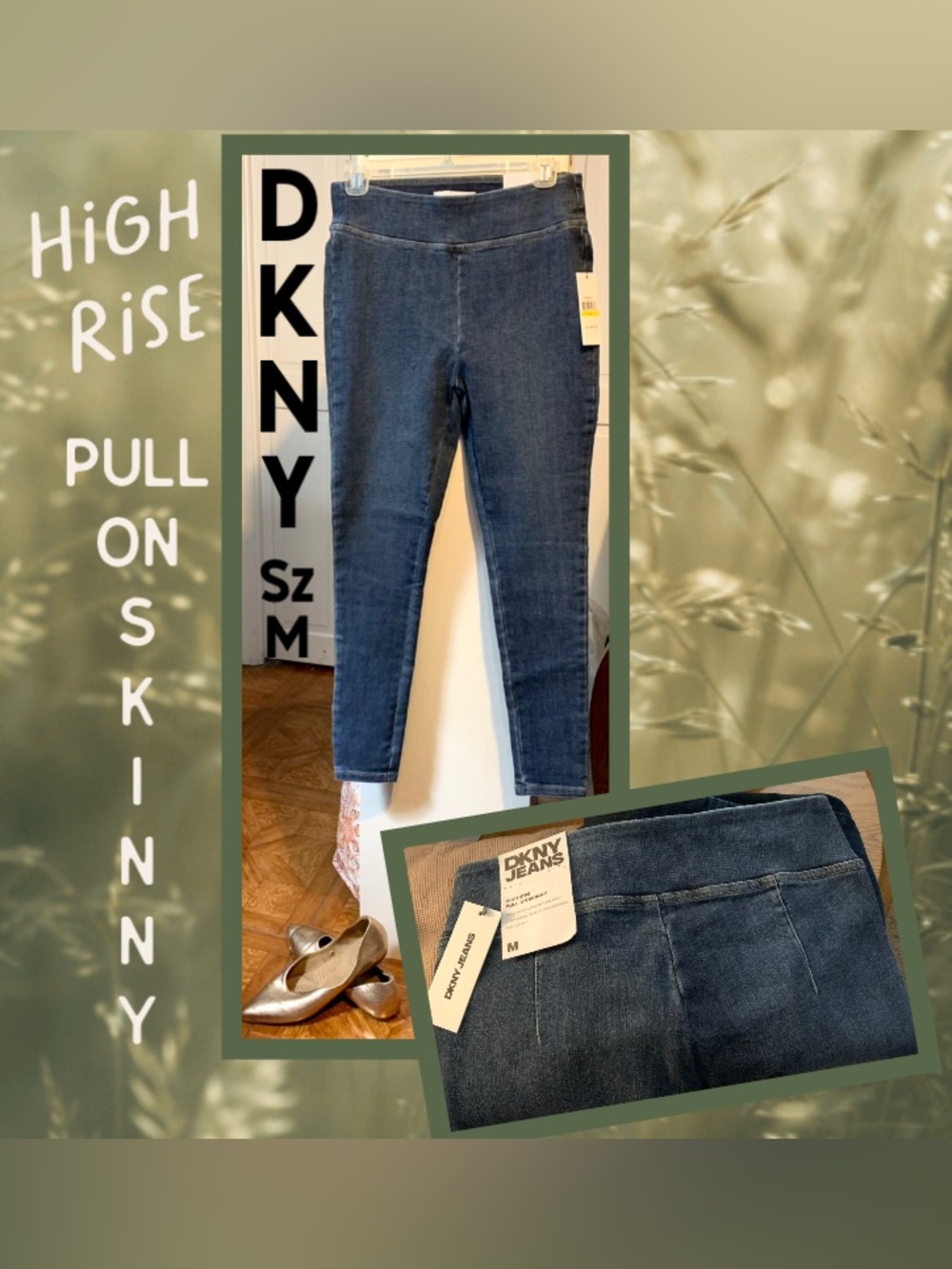 DKNY Dark Blue Stretch Skinny Jeggings